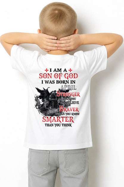 Aprl Son Of God T-Shirt For Men – Stronger Than You Believe - LUAN04 (SKU2607-178-04)