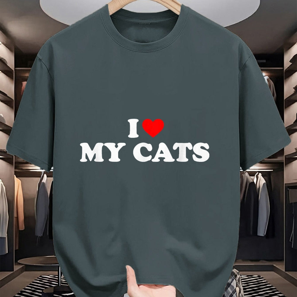Cat Love Shirt, Funny Cat Lover Gift UnisexT-Shirt/Hoodie/Sweatshirt HLT00 - I Love My Cats T-Shirt, Women, Black, X-Small
