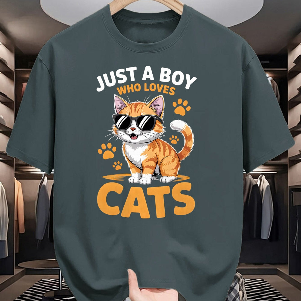 Cat Love Shirt, Funny Cat Lover Gift UnisexT-Shirt/Hoodie/Sweatshirt HLT00 - Boys Cat T-Shirt