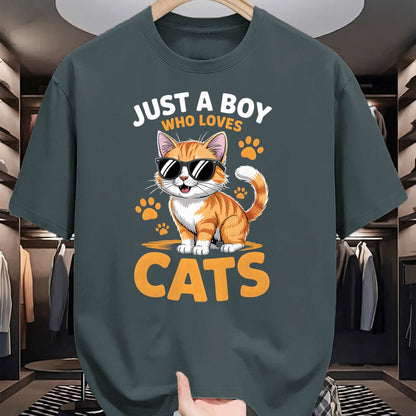 Cat Love Shirt, Funny Cat Lover Gift UnisexT-Shirt/Hoodie/Sweatshirt HLT00 - Boys Cat T-Shirt