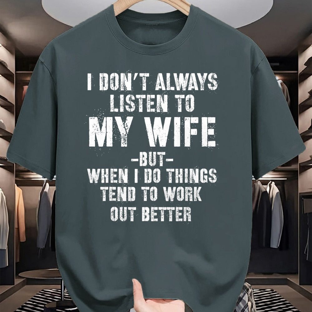 Best Husband Shirt, Wife and Husband Unisex T-Shirt/Hoodie/Sweatshirt HLT00 - I Don_t Always Listen to My Funny Husband T-Shirt