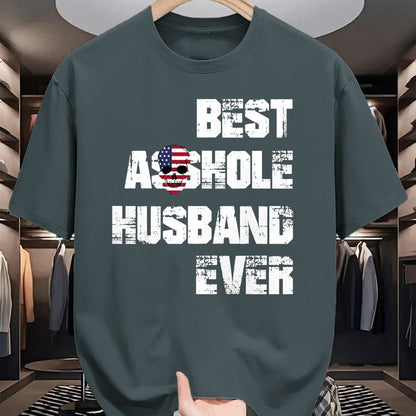 Best Husband Shirt, Wife and Husband Unisex T-Shirt/Hoodie/Sweatshirt HLT00 - Vintage Best Asshole Husband Ever Tshirt Husband Gift Idea