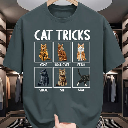 Cat Love Shirt, Funny Cat Lover Gift UnisexT-Shirt/Hoodie/Sweatshirt HLT00 - Cats Funny Cat Tricks T-Shirt, Small, Black