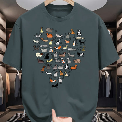 Cat Love Shirt, Funny Cat Lover Gift UnisexT-Shirt/Hoodie/Sweatshirt HLT00 - 50 Cats Fifty Multicolor Cats women_s T-Shirt