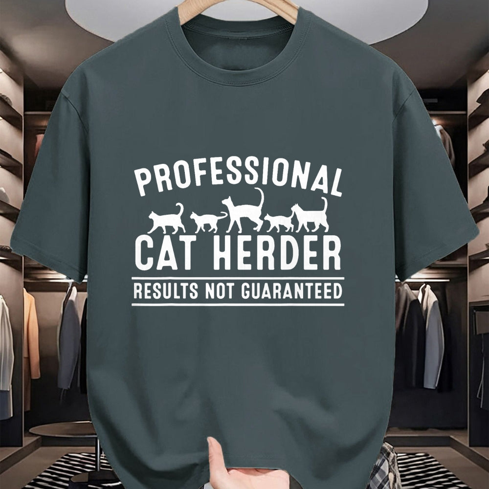 Cat Love Shirt, Funny Cat Lover Gift UnisexT-Shirt/Hoodie/Sweatshirt HLT00 - Funny Cat Herder Gift for Crazy Animal Kitten Lovers Men Women T-Shirt
