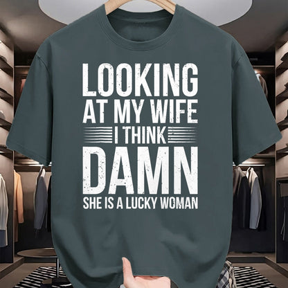 Best Husband Shirt, Wife and Husband Unisex T-Shirt/Hoodie/Sweatshirt HLT00 - Mens Funny Saying Graphic Tee Lucky Husband Sarcastic Humor T-Shirt
