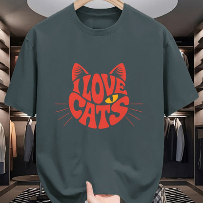 Cat Love Shirt, Funny Cat Lover Gift UnisexT-Shirt/Hoodie/Sweatshirt HLT00 - I Love Cats T-Shirt (1)