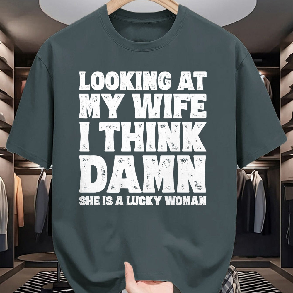 Best Husband Shirt, Wife and Husband Unisex T-Shirt/Hoodie/Sweatshirt HLT00 - Funny Dad Joke Quote Gift Shirt for Husband Father from Wife T-Shirt