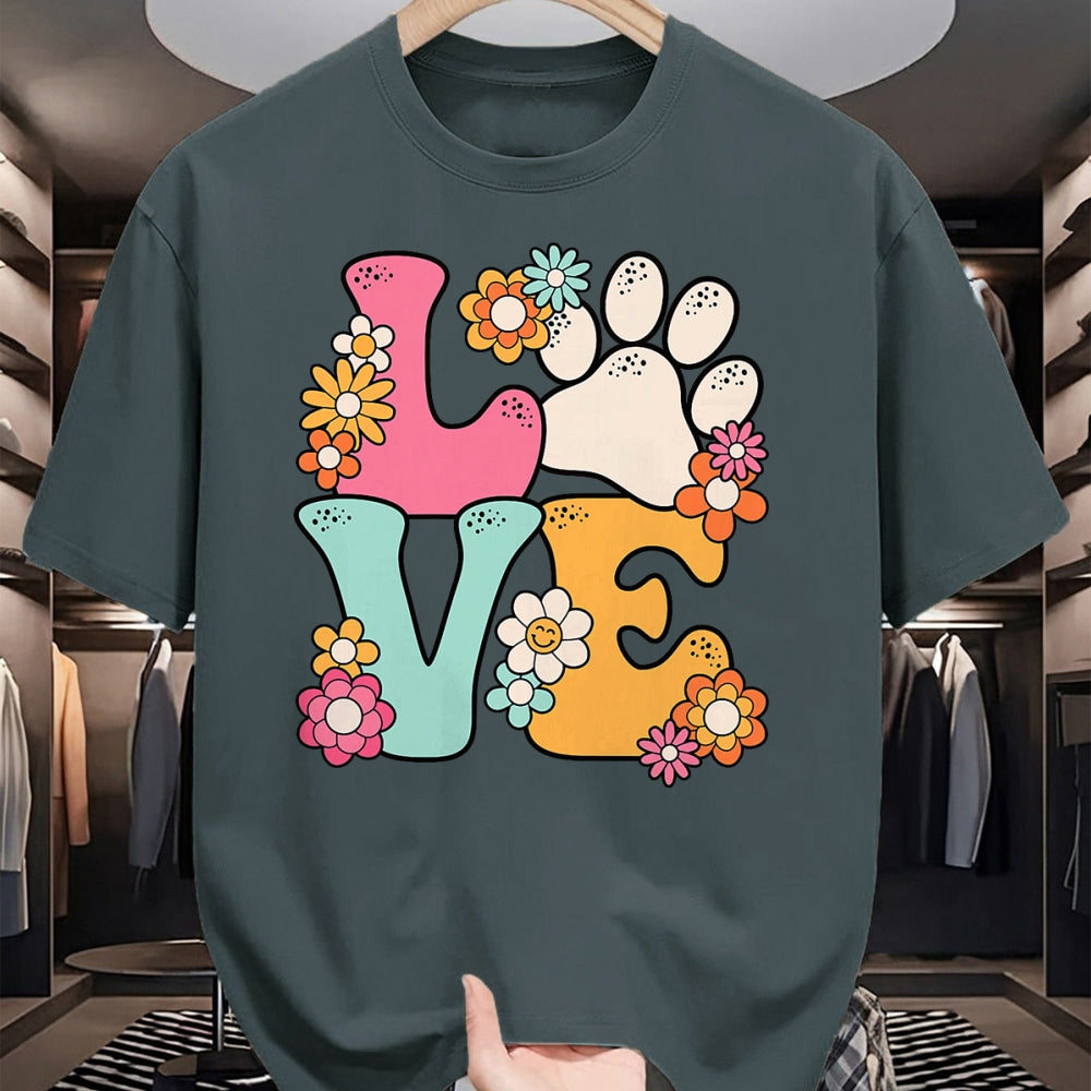 Cat Love Shirt, Funny Cat Lover Gift UnisexT-Shirt/Hoodie/Sweatshirt HLT00 - Groovy Paw Love Cat Dog Lover Pet Owner Women Girls Kids T-Shirt