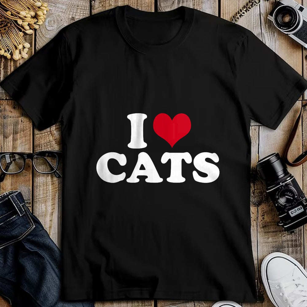 Cat Love Shirt, Funny Cat Lover Gift UnisexT-Shirt/Hoodie/Sweatshirt HLT00 - I Love Cats Cat T-Shirt (1)