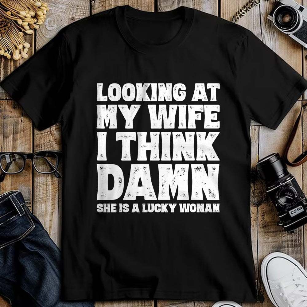Best Husband Shirt, Wife and Husband Unisex T-Shirt/Hoodie/Sweatshirt HLT00 - Funny Dad Joke Quote Gift Shirt for Husband Father from Wife T-Shirt