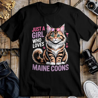 Cat Love Shirt, Funny Cat Lover Gift UnisexT-Shirt/Hoodie/Sweatshirt HLT00 - Girls Maine Coon T-Shirt