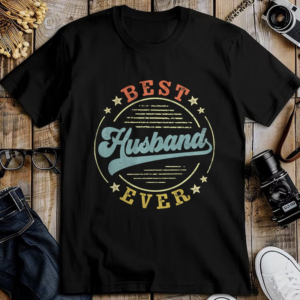 Best Husband Shirt, Wife and Husband Unisex T-Shirt/Hoodie/Sweatshirt HLT00 - Best Husband Ever Father_s Day Husband Gifts Vintage Emblem T-Shirt
