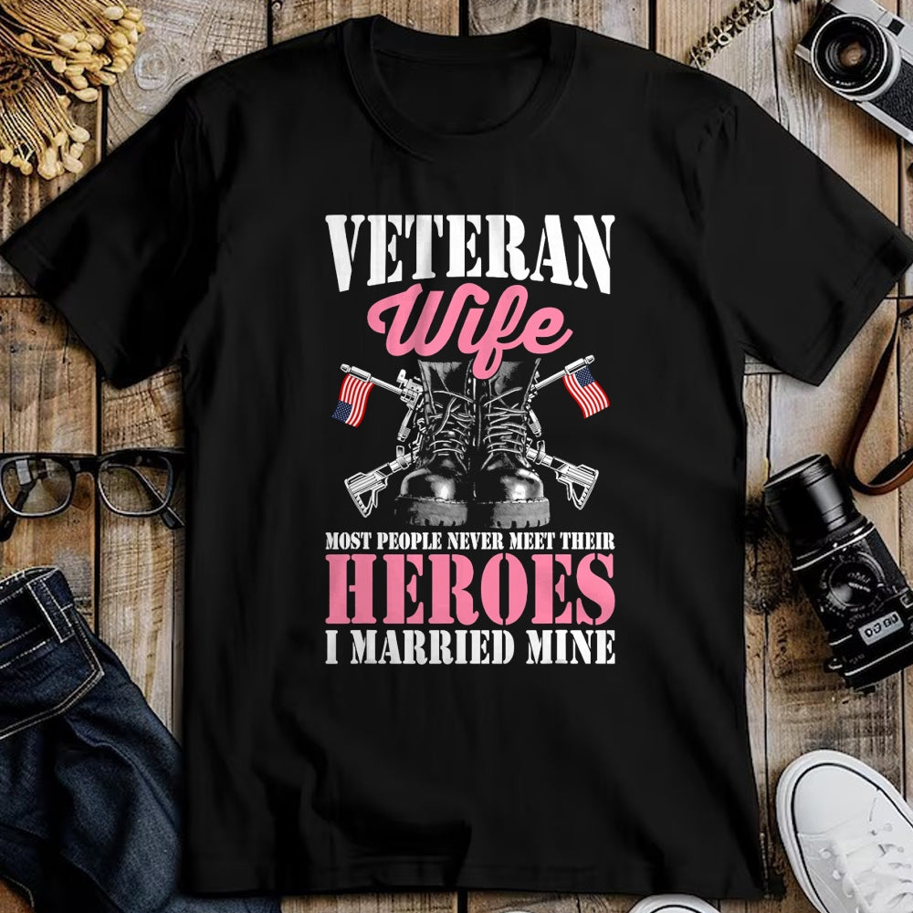 Best Husband Shirt, Wife and Husband Unisex T-Shirt/Hoodie/Sweatshirt HLT00 - Veteran Wife Married Mine Proud Military Veteran Husband T-Shirt