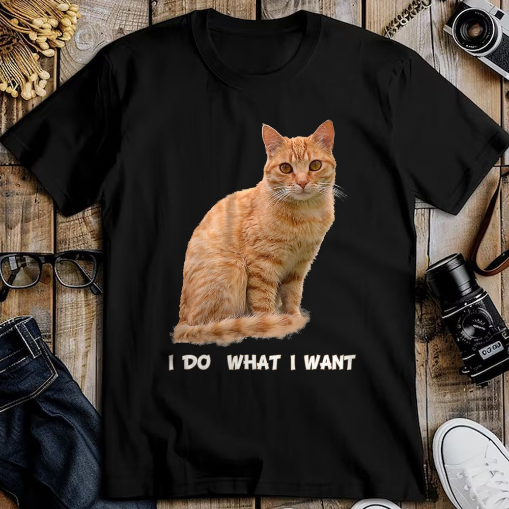 Cat Love Shirt, Funny Cat Lover Gift UnisexT-Shirt/Hoodie/Sweatshirt HLT00 - I Make What I Want Funny Orange Tabby Cat Lovers T-Shirt, Men, Orange, XX-Large