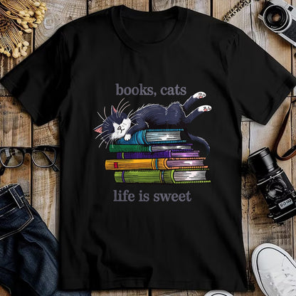 Cat Love Shirt, Funny Cat Lover Gift UnisexT-Shirt/Hoodie/Sweatshirt HLT00 - Funny Cats Books Lover Men Women T-Shirt