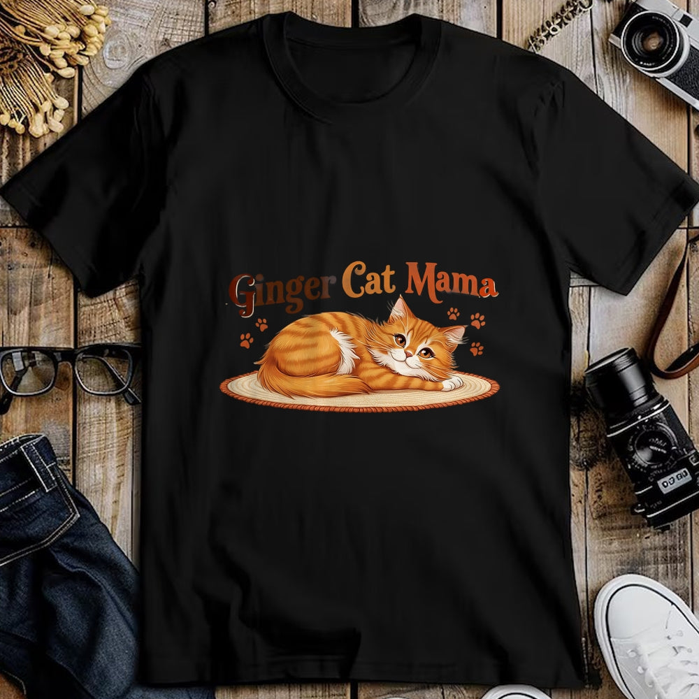 Cat Love Shirt, Funny Cat Lover Gift UnisexT-Shirt/Hoodie/Sweatshirt HLT00 - Ginger Cat Mama Ginger Mom lover Funny Gifts Cat Dad Cat Mom T-Shirt (1)