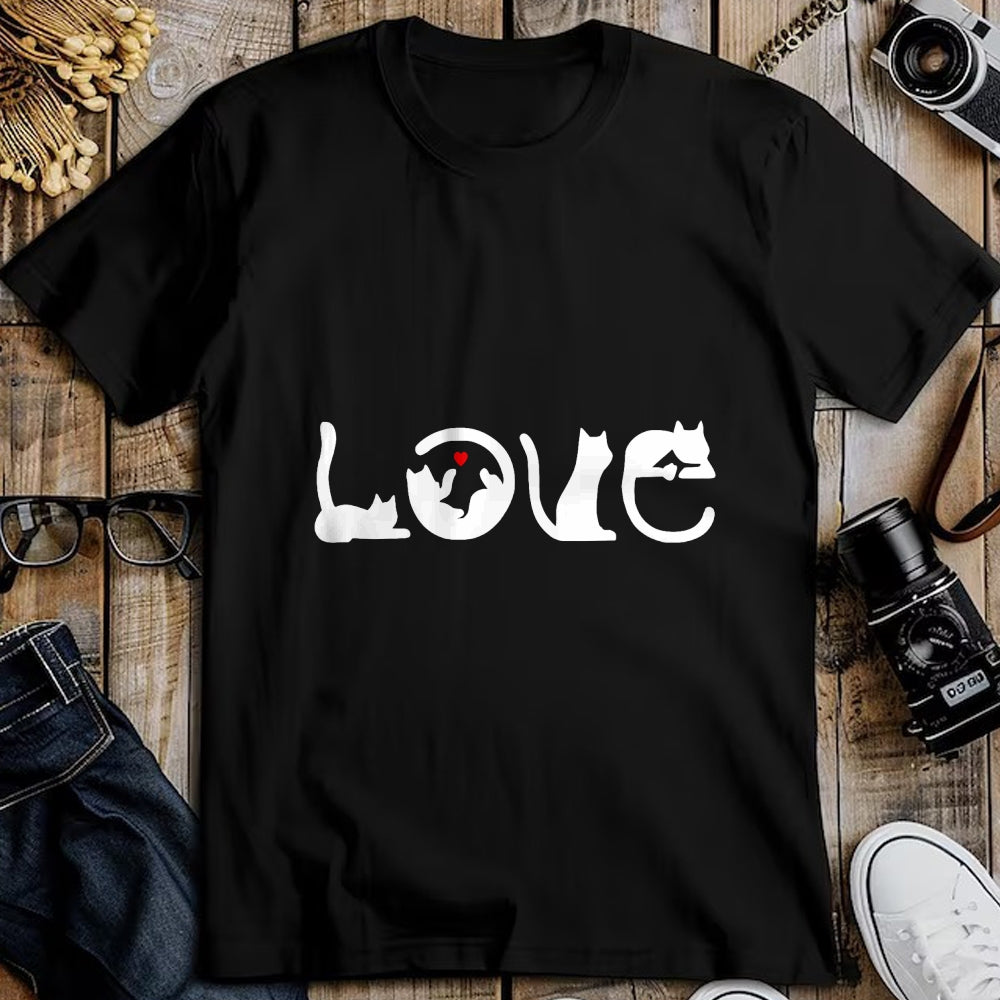 Cat Love Shirt, Funny Cat Lover Gift UnisexT-Shirt/Hoodie/Sweatshirt HLT00 - Funny design with cat motif - I love cats T-Shirt