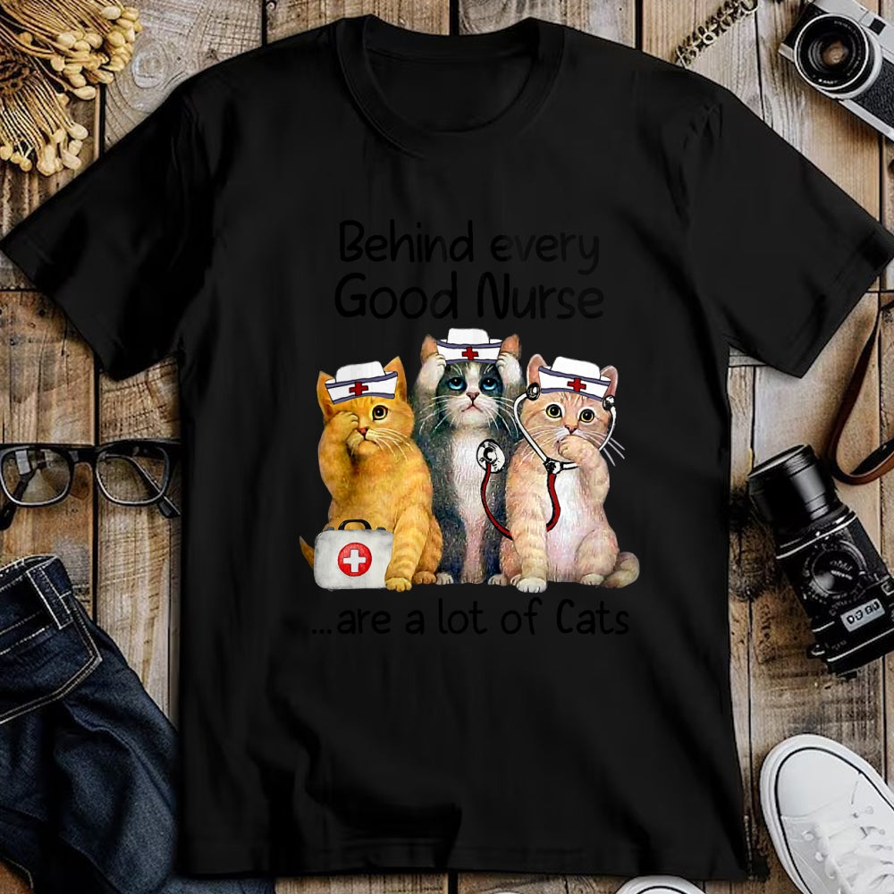 Cat Love Shirt, Funny Cat Lover Gift UnisexT-Shirt/Hoodie/Sweatshirt HLT00 - Gift For Nurses Nursing Who Love Cats Apparel T-Shirt