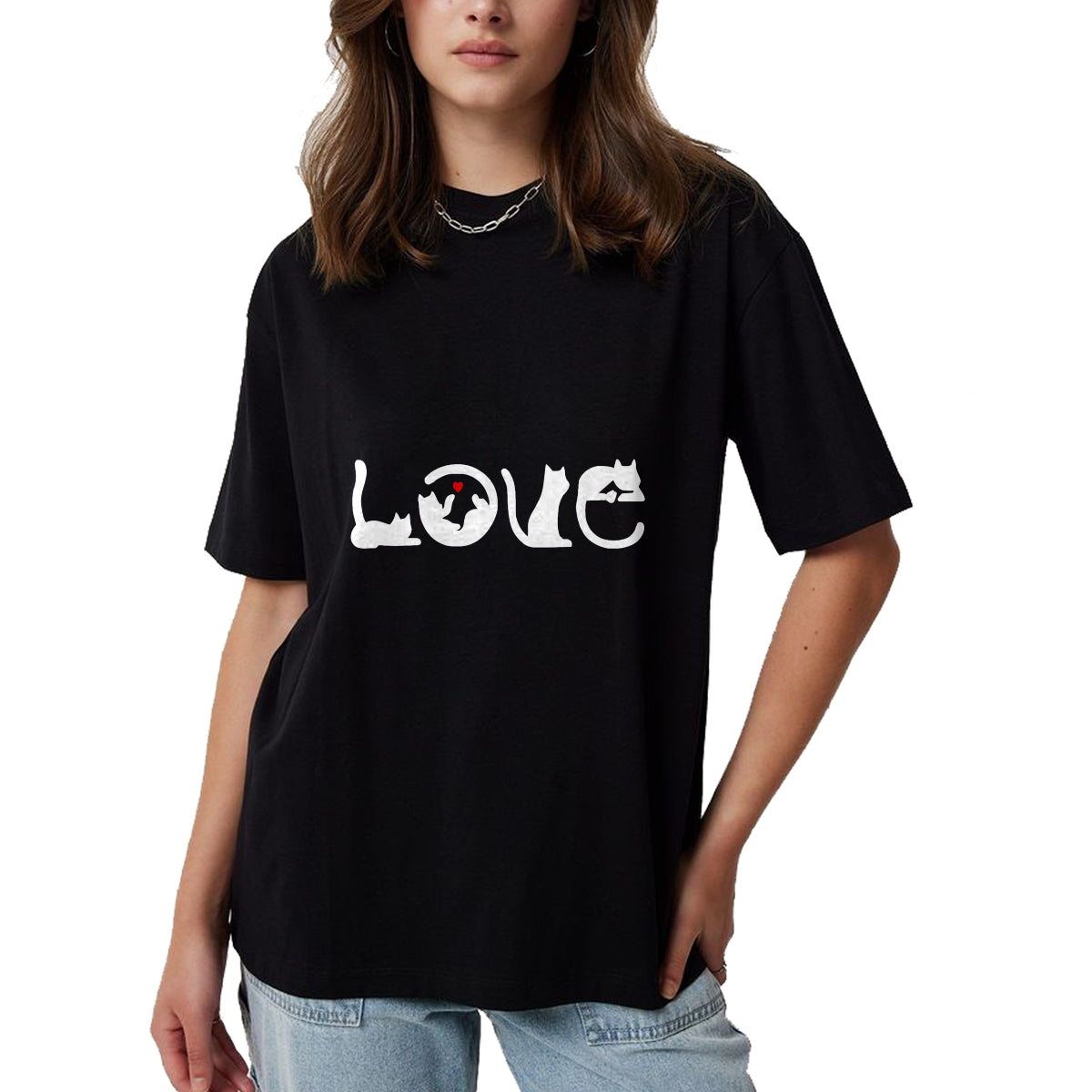 Cat Love Shirt, Funny Cat Lover Gift UnisexT-Shirt/Hoodie/Sweatshirt HLT00 - Funny design with cat motif - I love cats T-Shirt