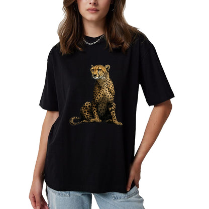 Cat Love Shirt, Funny Cat Lover Gift UnisexT-Shirt/Hoodie/Sweatshirt HLT00 - Cute Cheetah Lover Illustration Wild Cat Love T-Shirt