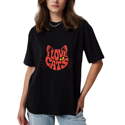 Cat Love Shirt, Funny Cat Lover Gift UnisexT-Shirt/Hoodie/Sweatshirt HLT00 - I Love Cats T-Shirt