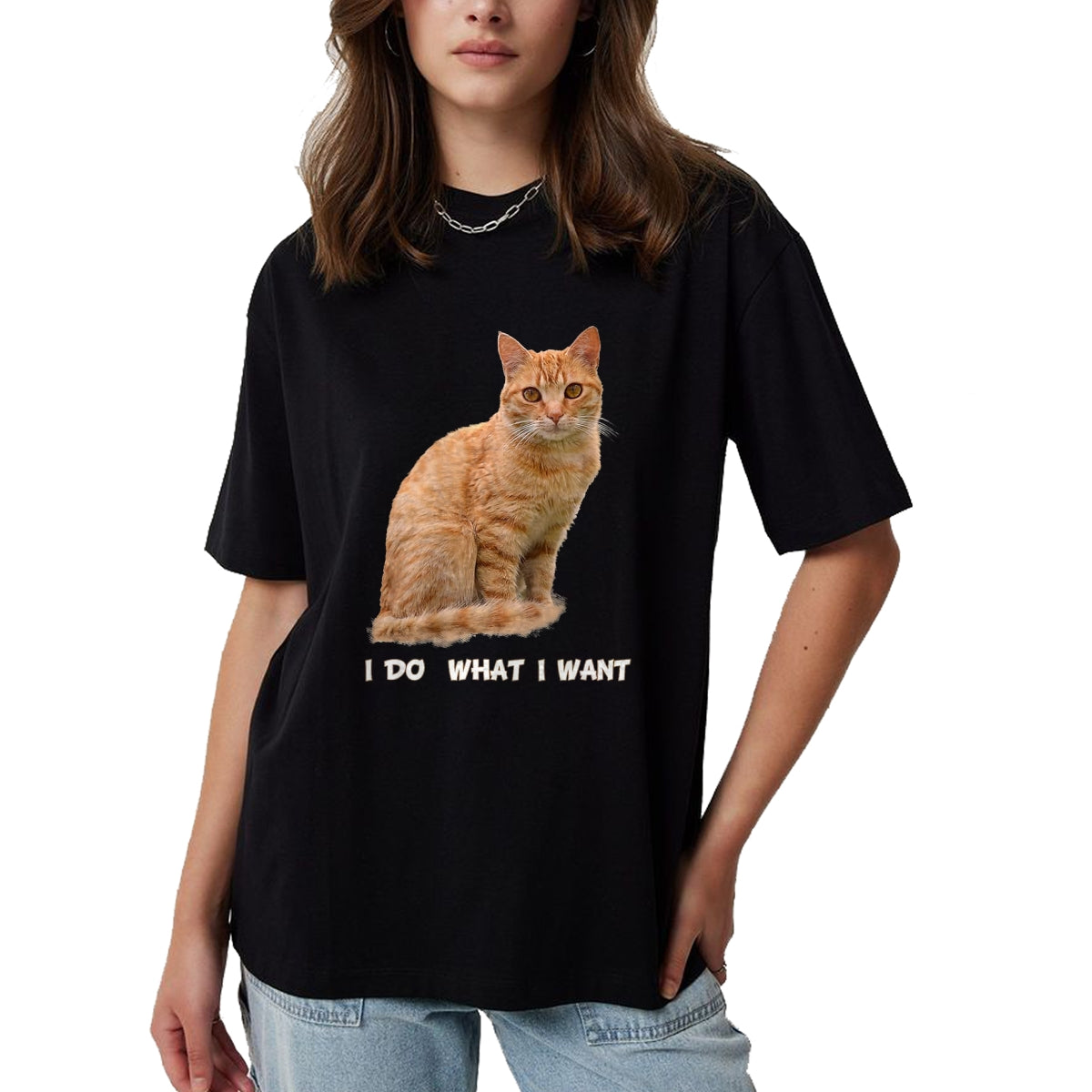 Cat Love Shirt, Funny Cat Lover Gift UnisexT-Shirt/Hoodie/Sweatshirt HLT00 - I Make What I Want Funny Orange Tabby Cat Lovers T-Shirt, Men, Orange, XX-Large