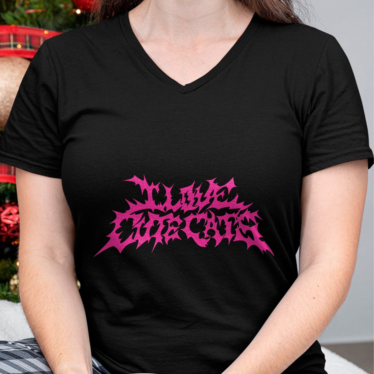 Cat Love Shirt, Funny Cat Lover Gift UnisexT-Shirt/Hoodie/Sweatshirt HLT00 - I Love Cute Cats funny death metal logo style t-shirt T-Shirt