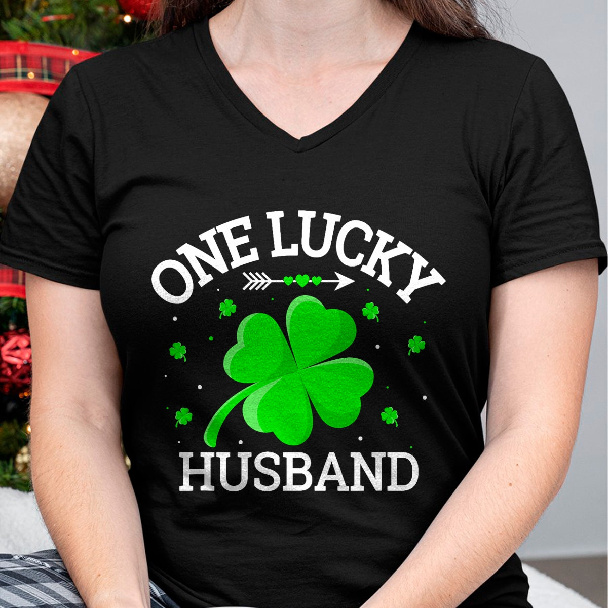 Best Husband Shirt, Wife and Husband Unisex T-Shirt/Hoodie/Sweatshirt HLT00 - One Lucky Husband Matching St Patrick_s Day T-Shirt