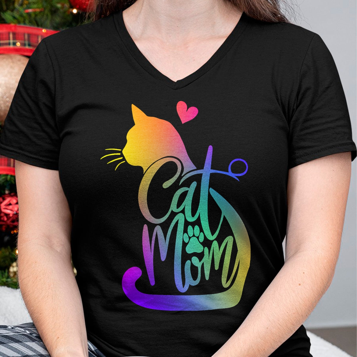 Cat Love Shirt, Funny Cat Lover Gift UnisexT-Shirt/Hoodie/Sweatshirt HLT00 - Cat Mom Cat Lover Cute Mother_s Day Mama I Love My Cat T-Shirt