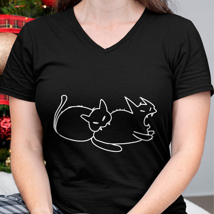 Cat Love Shirt, Funny Cat Lover Gift UnisexT-Shirt/Hoodie/Sweatshirt HLT00 - Funny Cat Biting Cat from Butt Cats Love Cat Biting Cat T-Shirt