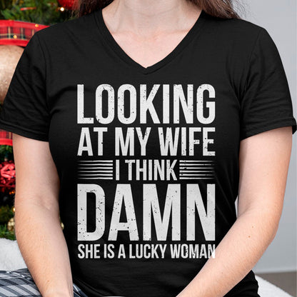 Best Husband Shirt, Wife and Husband Unisex T-Shirt/Hoodie/Sweatshirt HLT00 - Mens Funny Saying Graphic Tee Lucky Husband Sarcastic Humor T-Shirt