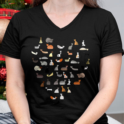 Cat Love Shirt, Funny Cat Lover Gift UnisexT-Shirt/Hoodie/Sweatshirt HLT00 - 50 Cats Fifty Multicolor Cats women_s T-Shirt
