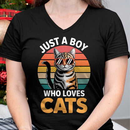 Cat Love Shirt, Funny Cat Lover Gift UnisexT-Shirt/Hoodie/Sweatshirt HLT00 - Boys Cat T-Shirt (1)