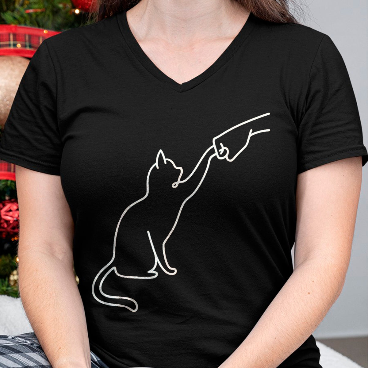 Cat Love Shirt, Funny Cat Lover Gift UnisexT-Shirt/Hoodie/Sweatshirt HLT00 - Cute Pet Tee I Love My Cat Fist Bump Best Friend Cat Lovers T-Shirt, Women, Purple, Large