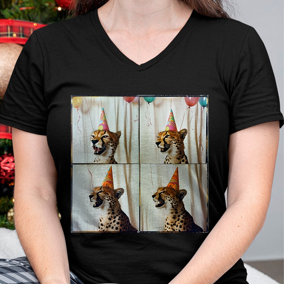 Cat Love Shirt, Funny Cat Lover Gift UnisexT-Shirt/Hoodie/Sweatshirt HLT00 - African Cheetah Lover Colorful Safari Animal Birthday T-Shirt (1)