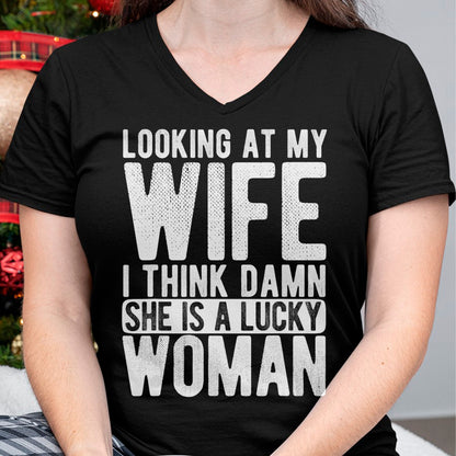 Best Husband Shirt, Wife and Husband Unisex T-Shirt/Hoodie/Sweatshirt HLT00 - Husband Wedding Lucky Women Relationship Love Husband T-Shirt