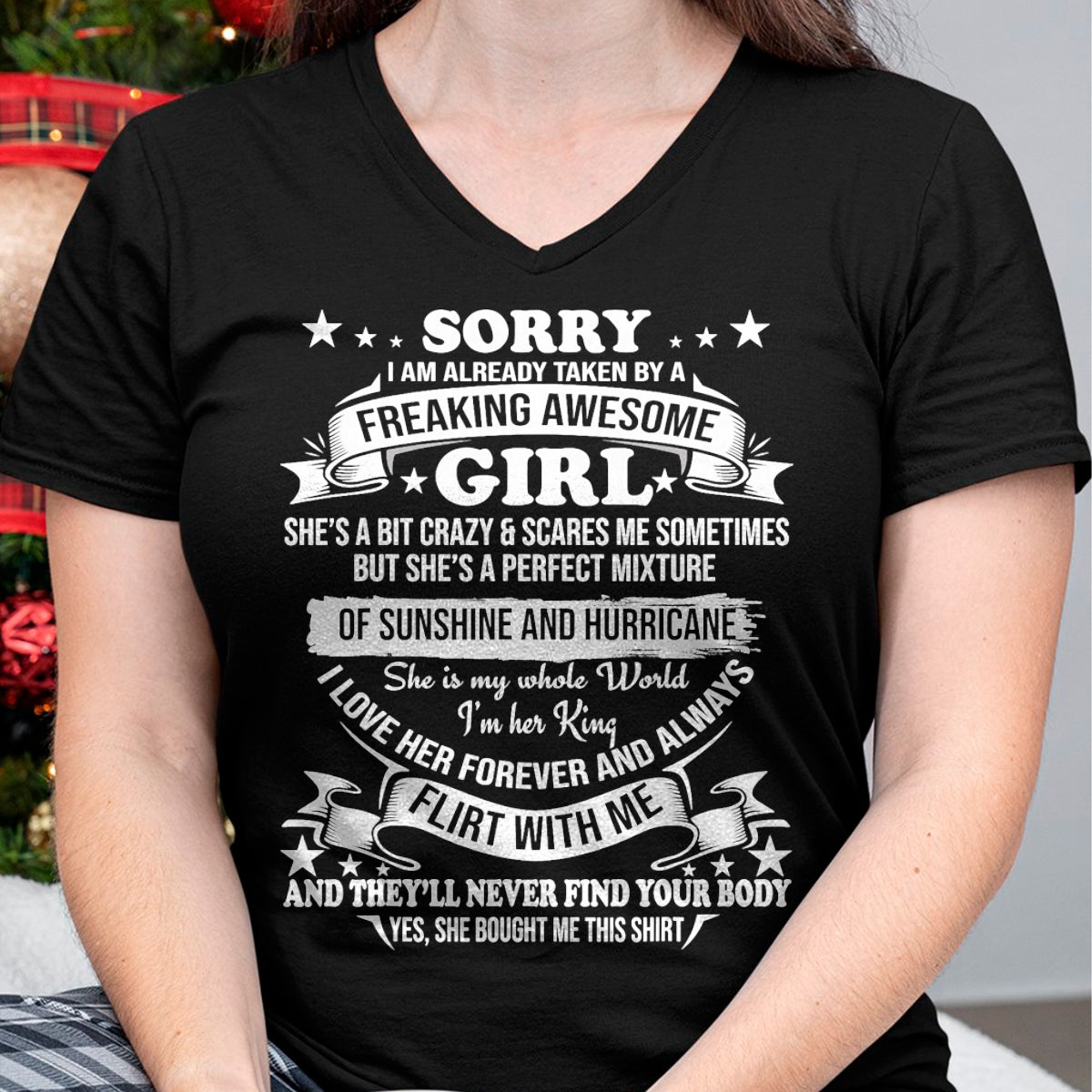 Best Husband Shirt, Wife and Husband Unisex T-Shirt/Hoodie/Sweatshirt HLT00 - Sorry I am Already Taken by Awesome Girl Shirt Valentine Day T-Shirt
