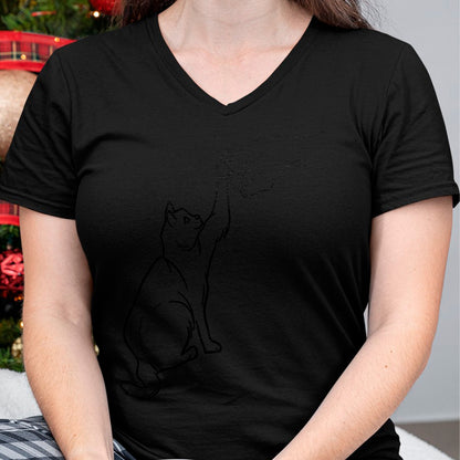 Cat Love Shirt, Funny Cat Lover Gift UnisexT-Shirt/Hoodie/Sweatshirt HLT00 - Funny Cat Best Friend Fist Bump Cat Lover T-Shirt (2)