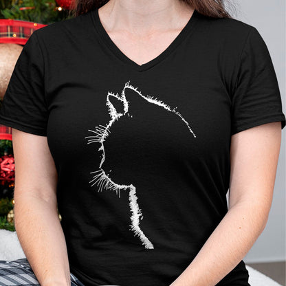 Cat Love Shirt, Funny Cat Lover Gift UnisexT-Shirt/Hoodie/Sweatshirt HLT00 - Cat Apparel Women with Cat Illustration T-Shirt Small