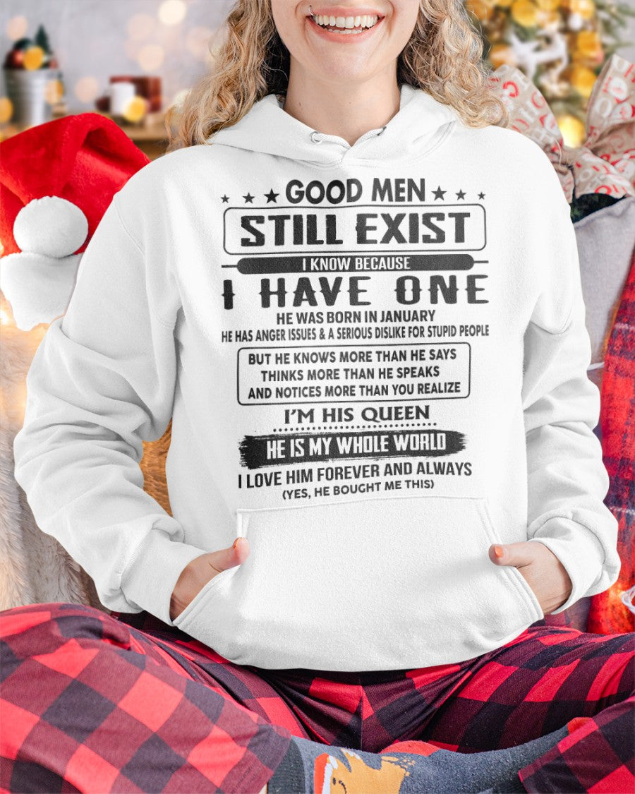 January - Good men Still Exist - gift for your girlfriend, wife from Husband - LUAN01 (SKU-GM-01)