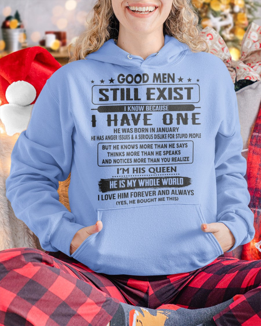 January - Good men Still Exist - gift for your girlfriend, wife from Husband - LUAN01 (SKU-GM-01)