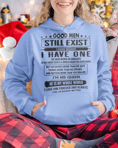 January - Good men Still Exist - gift for your girlfriend, wife from Husband - LUAN01 (SKU-GM-01)