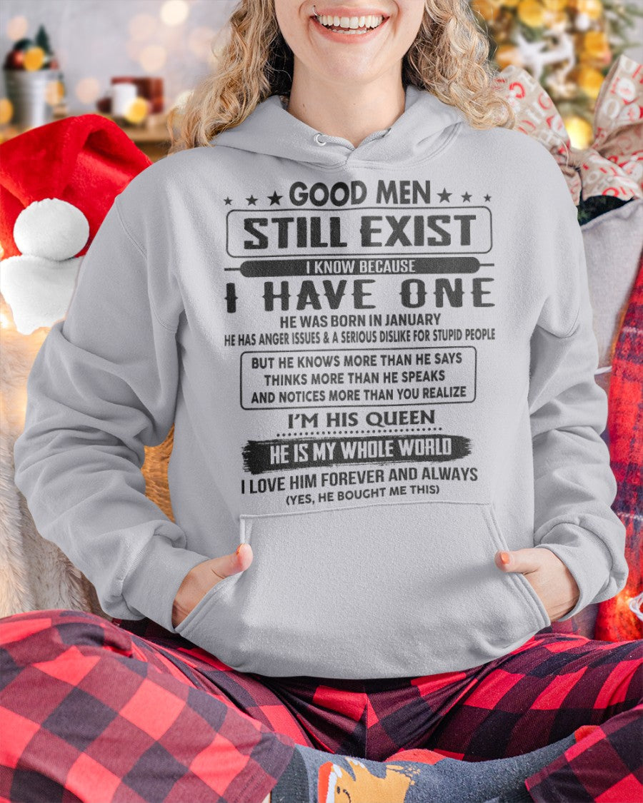 January - Good men Still Exist - gift for your girlfriend, wife from Husband - LUAN01 (SKU-GM-01)