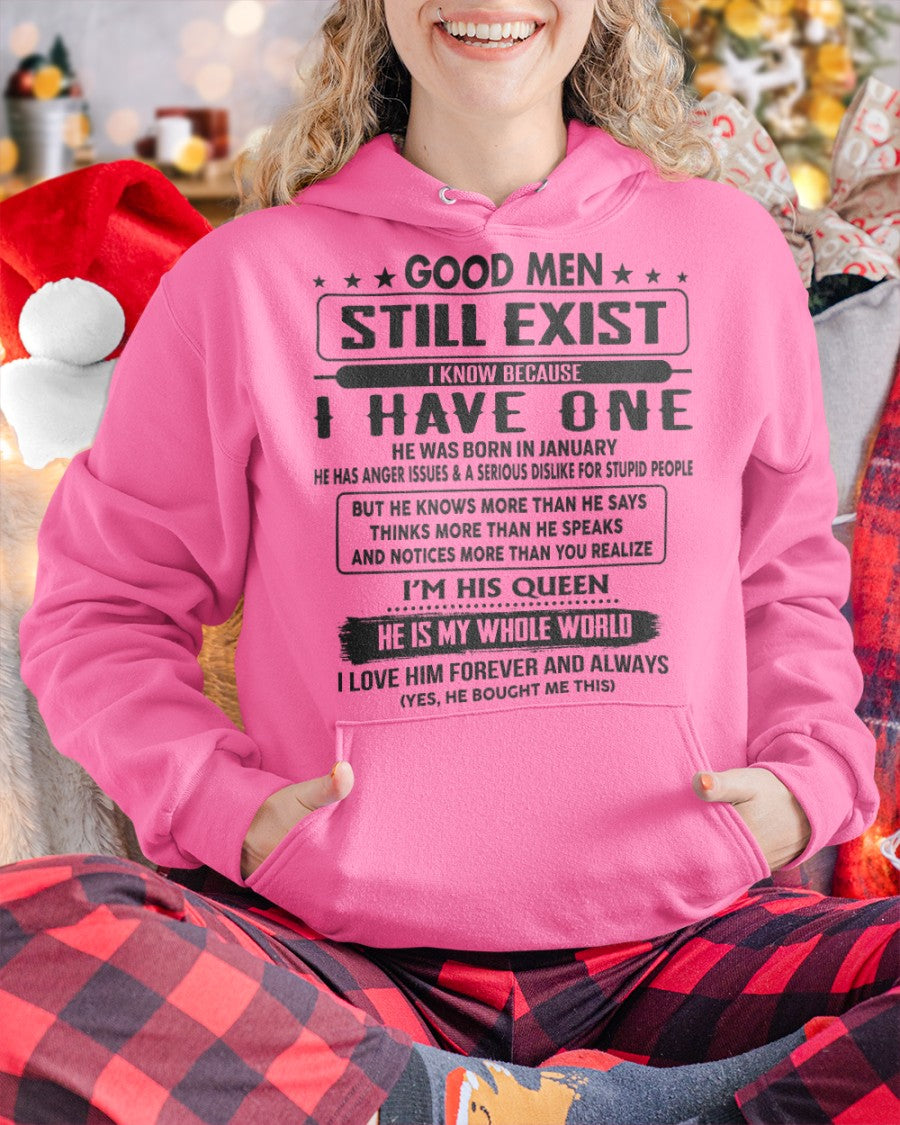January - Good men Still Exist - gift for your girlfriend, wife from Husband - LUAN01 (SKU-GM-01)