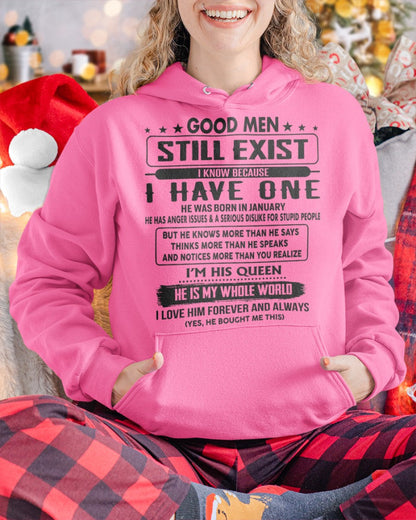 January - Good men Still Exist - gift for your girlfriend, wife from Husband - LUAN01 (SKU-GM-01)