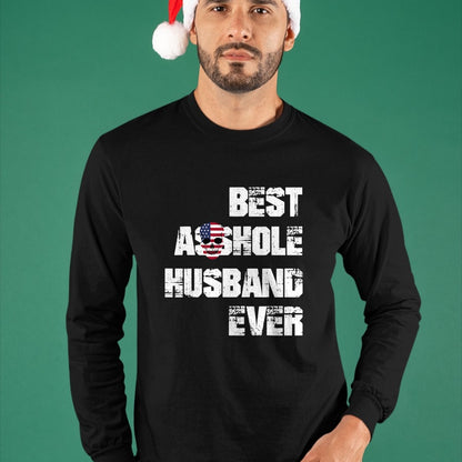 Best Husband Shirt, Wife and Husband Unisex T-Shirt/Hoodie/Sweatshirt HLT00 - Vintage Best Asshole Husband Ever Tshirt Husband Gift Idea