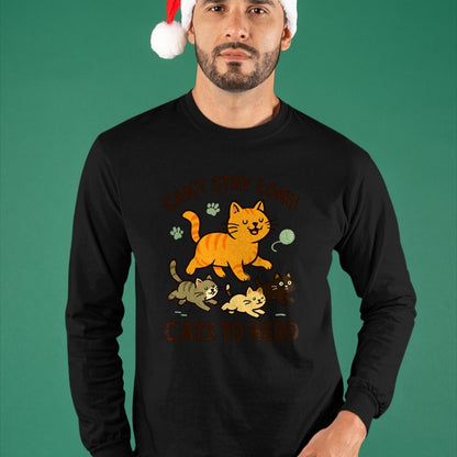 Cat Love Shirt, Funny Cat Lover Gift UnisexT-Shirt/Hoodie/Sweatshirt HLT00 - Funny Herding Cats Joke Cat Kitten T-Shirt