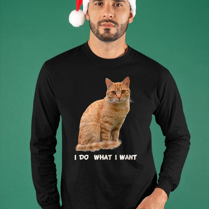Cat Love Shirt, Funny Cat Lover Gift UnisexT-Shirt/Hoodie/Sweatshirt HLT00 - I Make What I Want Funny Orange Tabby Cat Lovers T-Shirt, Men, Orange, XX-Large