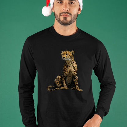 Cat Love Shirt, Funny Cat Lover Gift UnisexT-Shirt/Hoodie/Sweatshirt HLT00 - Cute Cheetah Lover Illustration Wild Cat Love T-Shirt